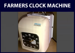 Farmers Clock with battery pack - Clocking Machine
